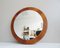 Round Teak Mirror, Denmark, 1960s 7