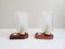 Bedside Lamps with Wooden Foot, 1960s, Set of 2, Image 4