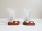 Bedside Lamps with Wooden Foot, 1960s, Set of 2, Image 1