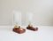 Bedside Lamps with Wooden Foot, 1960s, Set of 2 2
