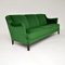 Vintage Danish Green Velvet Cocktail Sofa, 1940s, Image 5