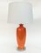Large Orange Table Lamp in Ceramic 2