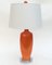 Large Orange Table Lamp in Ceramic 1