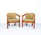 Green Velvet Gallery Lounge Chairs from Giorgetti, 1970s, Set of 2 1