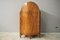Rounded Walnut Burl Cabinet, 1920s 1