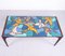 Ceramic Mosaic Tile Coffee Table With Bird Motif, 1970s 4