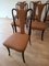 Mid-Century Modern Classical Leather Dining Chairs by Vittorio Dassi, Set of 6 3