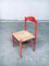 Chaises de Salle à Manger Vintage Laquées Orange, Italie, 1950s, Set de 2 9