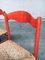 Chaises de Salle à Manger Vintage Laquées Orange, Italie, 1950s, Set de 2 6