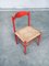 Vintage Italian Orange Lacquered Dining Chairs, 1950s, Set of 2 4