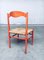 Chaises de Salle à Manger Vintage Laquées Orange, Italie, 1950s, Set de 2 13