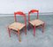 Vintage Italian Orange Lacquered Dining Chairs, 1950s, Set of 2 16