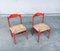 Vintage Italian Orange Lacquered Dining Chairs, 1950s, Set of 2 12