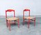 Vintage Italian Orange Lacquered Dining Chairs, 1950s, Set of 2 20