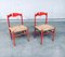 Vintage Italian Orange Lacquered Dining Chairs, 1950s, Set of 2 19