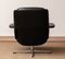 Black Leather Rondo Swivel Chair by Olli Borg for Asko, Finland, 1960s 11