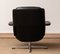 Black Leather Rondo Swivel Chair by Olli Borg for Asko, Finland, 1960s, Image 11