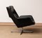 Black Leather Rondo Swivel Chair by Olli Borg for Asko, Finland, 1960s 10