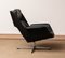 Black Leather Rondo Swivel Chair by Olli Borg for Asko, Finland, 1960s, Image 10