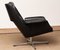 Black Leather Rondo Swivel Chair by Olli Borg for Asko, Finland, 1960s 4