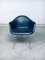 Mid-Century Black Leather Dax Armchair by Charles & Ray Eames for Herman Miller, 1960s, Image 1
