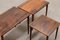 Rosewood Nesting Tables, Netherlands, 1960s, Set of 3 3
