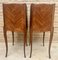 Early 20th Century French Marquetry & Iron Hardware Bedside Tables or Nightstands, Set of 2, Image 8