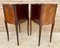 French Walnut Nightstands With Three Drawers, 1940s, Set of 2 6