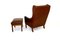 Vintage Leather Armchairs, Denmark, 1960s, Set of 2, Image 5