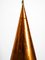Large Copper Cone Pendant Lamp from Th Valentiner Copenhagen, Denmark, 1960s 16