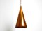 Large Copper Cone Pendant Lamp from Th Valentiner Copenhagen, Denmark, 1960s, Image 3