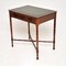 Antique Victorian Leather Top Writing Table Desk, Image 3