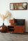 Hall or Telephone Unit in Teak & Leatherette 19