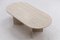 Oval Travertine Dining Table, Italy, 1970’s 4