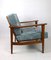 Light Blue German Vintage Armchair, 1970s 5