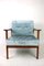 Light Blue German Vintage Armchair, 1970s 11