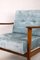 Light Blue German Vintage Armchair, 1970s 6