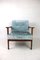 Light Blue German Vintage Armchair, 1970s 9