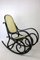 Rocking Chair Vintage Noire par Michael Thonet 1