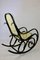 Rocking Chair Vintage Noire par Michael Thonet 9