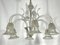 Mid-Century Murano Bullicante Rostrato Chandelier with Six Arms by Ercole Barovier 2