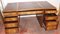 Large Mahogany Pedestal Desk by Bevan and Funel, 1960s 5