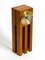 Large Postmodern Table Clock in Cherry Wood, 1980s 4