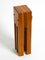 Reloj de mesa posmoderno grande de madera de cerezo, años 80, Imagen 19