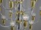 Lámparas de araña de cromo y latón de Star Leuchten, Germany, años 70, Imagen 12