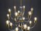 Chrome & Brass Chandeliers from Star Leuchten, Germany, 1970s, Image 9