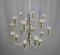 Chrome & Brass Chandeliers from Star Leuchten, Germany, 1970s, Image 3
