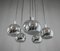 Chrome-Plated Cascade Hanging Lamp, Germany, 1960s 9