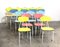 Italian Metal and Formica Chairs, 1960s, Set of 16 3