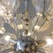 Glass Flower Chromed Sputnik Chandelier by Paolo Venini for VeArt, 1960s 9